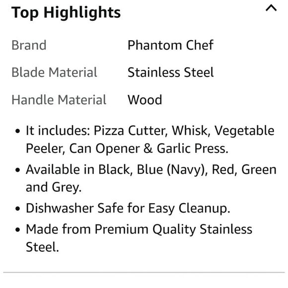 Phantom Chef 5 Piece Kitchen Gadget Set- Red - Picture 8 of 14